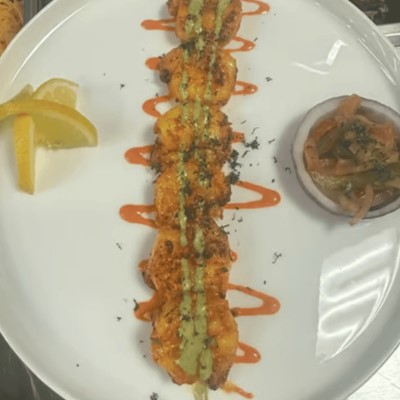 shrimp tikka skewers